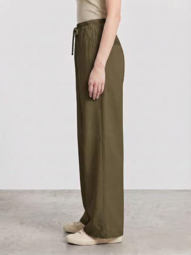Image of Vogaan Women's High-Waist Korean Trousers with Wide Baggy Fit | Trendy GenZ Streetwear Pants | Trousers | Women Trousers
