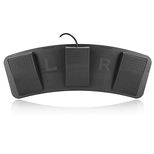 Potrójny pedał Nożny, Programowalna Klawiatura Komputerowa Przełącznik Mechaniczny Wielofunkcyjny USB 3 Przełącznik Nożny Pedał Sterujący dla Myszy, Klawiatury, Gry Akcji,
