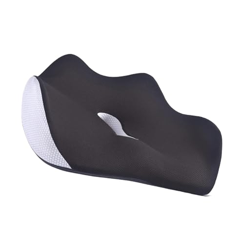 Genérico Cojín De Espuma para Silla - Cojín De Gel De Huevo con Diseño De Panal Transpirable Grande Y Grueso | Asiento De Doble Espesor | De Presión De Soporte Ergonómico | del Dolor del Coxis | A