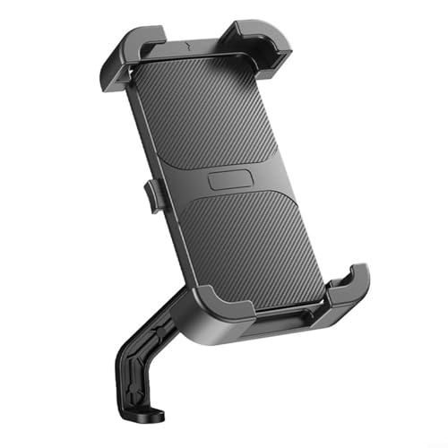 Supporto per manubrio del telefono del motociclo con impugnatura in gomma antiscivolo di navigazione girevole a 360 gradi retrovisore nero