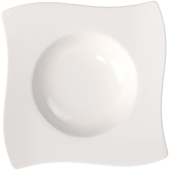 NewWave Soup Plate, Premium Porcelain, White