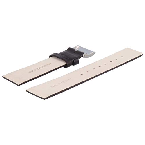 Skagen Bracelet de Montre 22mm Cuir Noir 233XXLSLN pour un Style Élégant au Quotidien - 4