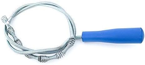 ILIKE Drain Snake Auger Hair Catcher Cleaning Tools Kitchen Sink Tubshroom Shower Weasel Clog Remover Tool Tub Shroom Bathroom Dredge Pipeline Cleaner Wig Trap Toilet Slow Drain Relief (Silver 39in)