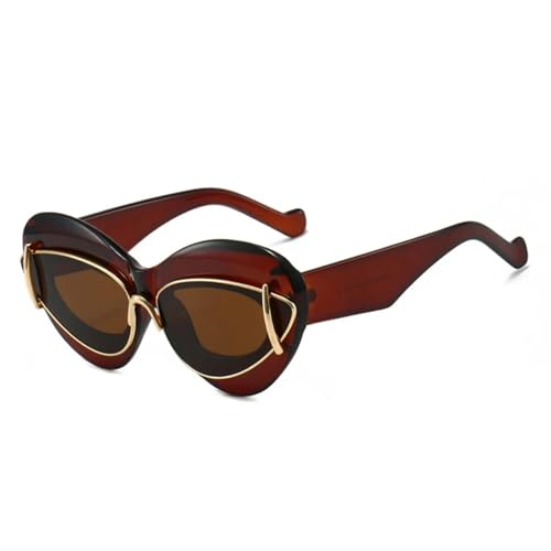 Lunettes de soleil rétro œil de chat de qualité supérieure avec verres uniques tendance