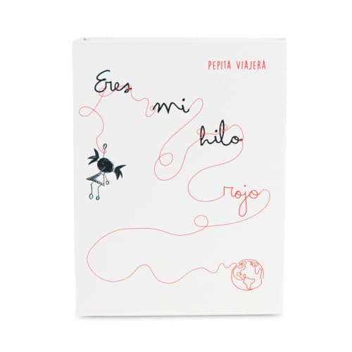 PEPITA VIAJERA, Set de Pulseras del Hilo Rojo con Leyenda Ilustrada, Regalo con Mensaje para Parejas, Amistad y Personas Especiales