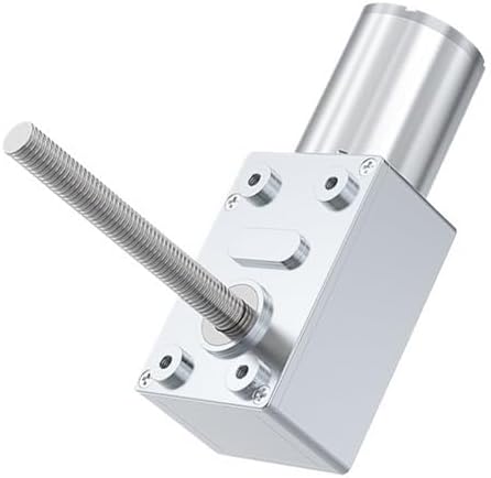 24Vシングル23RPM JGY370-M6ウォームギア減速電子スターターねじ付きシャフト長さ50mm前進および後進