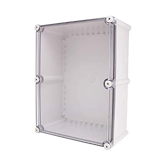 BC-ATS-334318, Plastic Enclosure, ABS Gray Body & PC Clear Cover, S Type for Lift-Off Screw Cover, W12.99 x L16.93 x D7.09" Size, IP67
