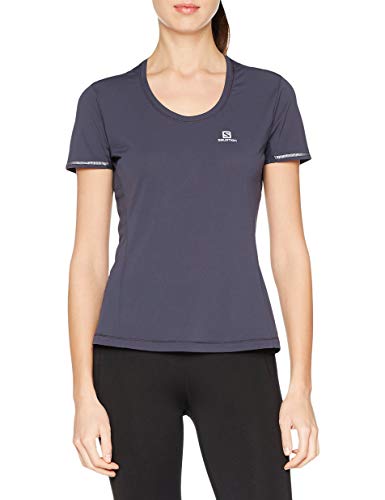 Salomon Agile Ss Tee W, Graphite, Small #TOP1