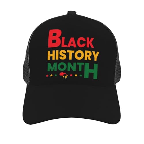 JHAKEDB Black History Month African American Baseball Cap,Pride Adjustable Snapback