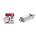 Kenwood kMix KMX750RD, Robot Pâtissier, Robot pâtissier Multifonctions avec Bol en Acier 5 L,Rouge & Laminoire à Pâtes KAX980ME, Accessoire pour Robot Pâtissier Multifonction Chef, Argent