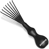 Bossman THE CLAW Hair Brush Cleaner Tool (3-Inch) – Black Cleaning Rake for...