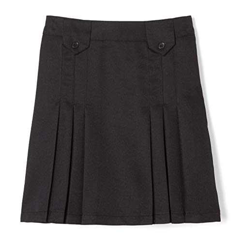 French Toast Girls' Front Pleated Skirt with Tabs