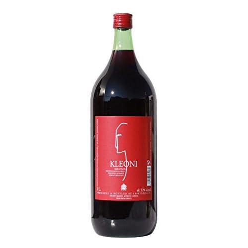 Kleoni Rotwein Imiglykos lieblich Lafkiotis 2 L Flasche - griechischer roter Wein Rotwein Griechenland Wein