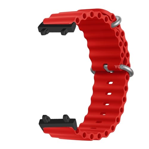 Image of YODI Strap Band Compatible with Amazfit T-Rex 2 Smartwatch Only Soft Silicone | Nylon | Chain | Leather Watch Straps with Installation Adjuster Tool For Amazfit TRex 2