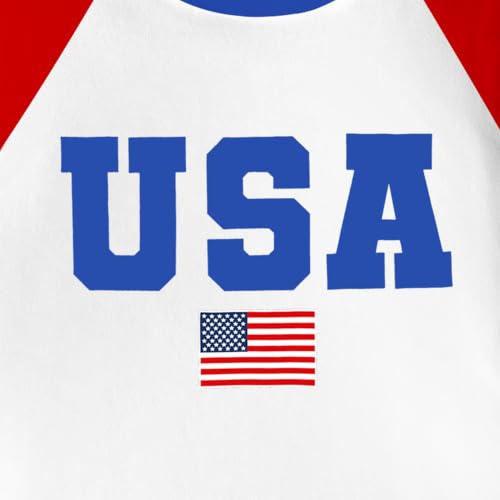 Image of 4th of July Shirts Toddler Boys Girls American Flag USA T-Shirt Kids Patriotic Tee Tops