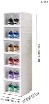 Folding Transparent Shoe Rack Organizer - One-Pull Shoe Storage Box, Stackable Shoe Shelf for Easy Access, 9-Ply Color Options - Perfect for Home & Closet Organization