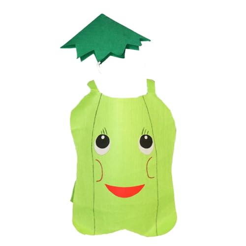 Image of Kaku Fancy Dresses Fruit and Vegetable Costume Paper Cutout with Cap For Kids | Healthy Food Costume For Boys & Girls (Tracksuit Not Included)