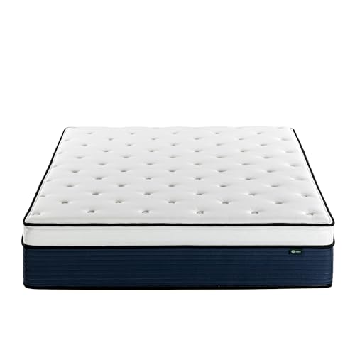 Zinus 14 Inch Cooling Comfort Support Hybrid Mattress [New Version], Queen, Fiberglass Free, Medium Plush, Cooling Motion Isolation, Certified Safe Foams & Fabric, Mattress in A Box by Zinus - Image 8