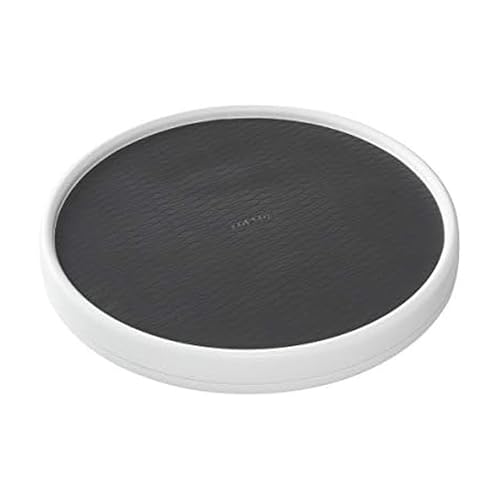 Copco Pro 15-Inch Lazy Susan Turntable, Non-Skid Pantry or Cabinet Organizer for Spices, Condiments, and Bottles, Smooth Rotation, Charcoal Finish