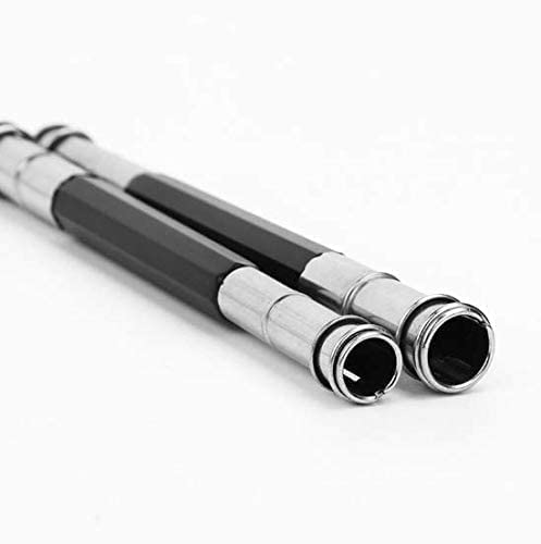 XUBX 10 Piece Pencil Extenders, 3 Styles & Dual Head Pen Holders, Adjustable Pencil & Pen Lengthener, School & Office Writing Tools