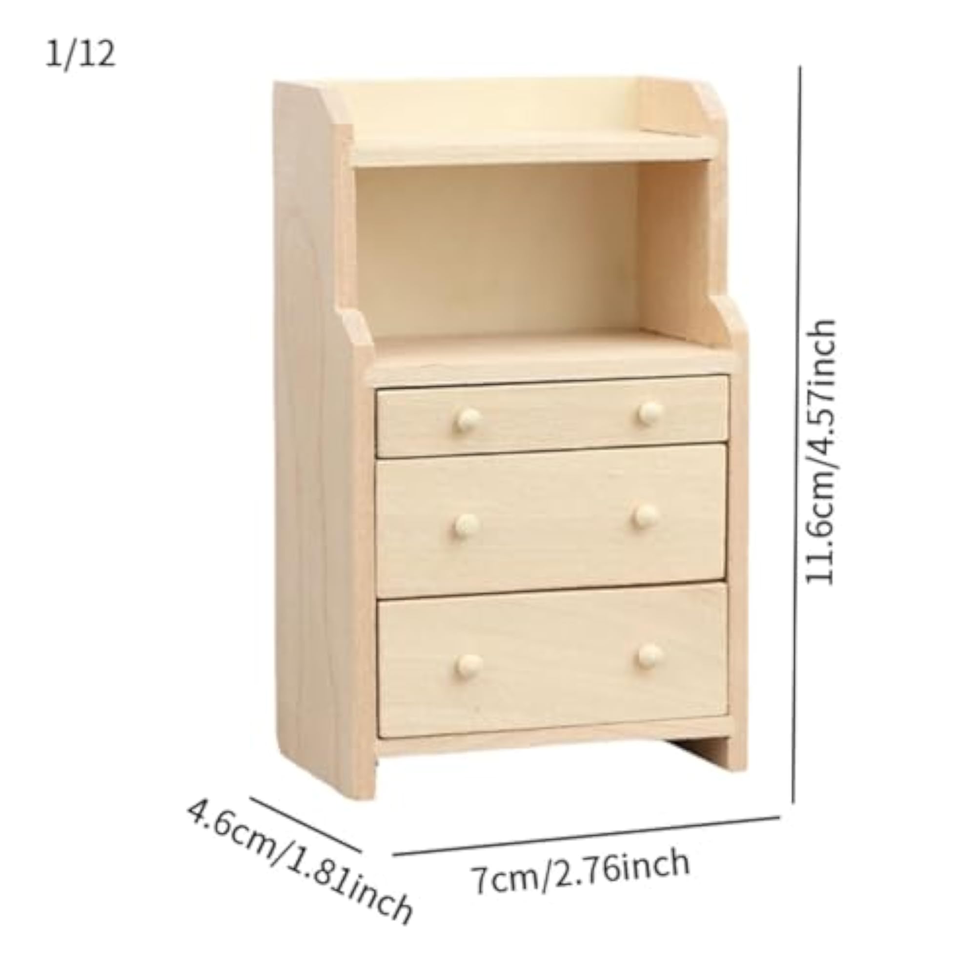 1:12 Dollhouse Cabinet Mini Doll Accessories Decoration