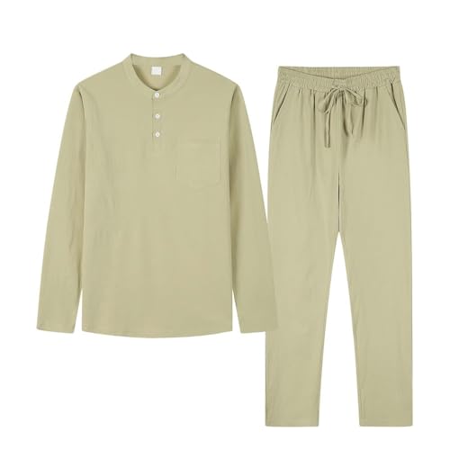Ensemble homme pantalon et manches longues vert XXL pour loisirs en plein air