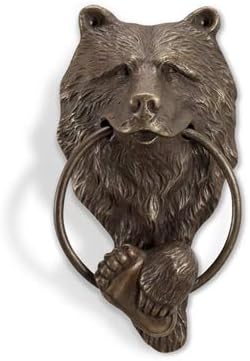 SPI Brass Bear Head Doorknocker