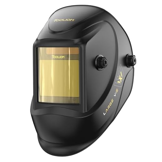 TOOLIOM Welding Helmet, True Color Auto Darkening 1/1/1/2 Large Viewing 3.94"x 3.27" Welder Mask Hood with Weld/Grind/Cut Mode for TIG MIG/MAG MMA Plasma Grinding