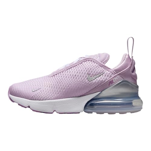 Nike Air Max 270 Little Kids' Shoes (Doll/Rush Fuchsia/White/Metallic Silver)