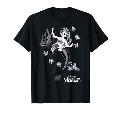 T-shirt Ariel Disney pour homme en taille S coloris gris anthracite et motif Sébastien
