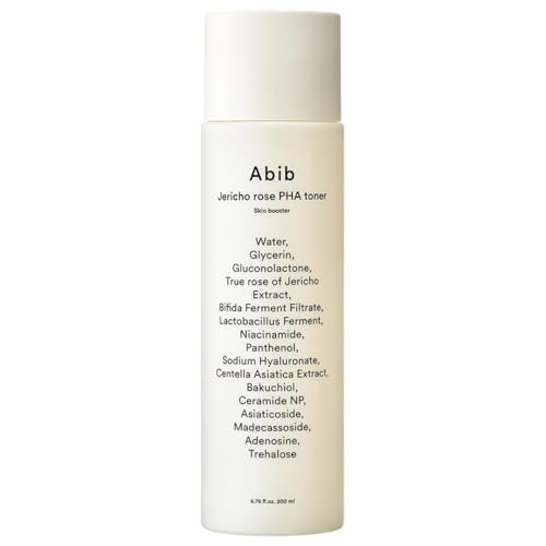 Image of Abib Jericho Rose PHA Toner Skin Booster 6.76 fl oz, Korean Skin Exfoliating Toner for Firming & Elasticity