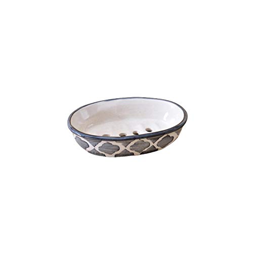 Image of Ceramic Soap Dish Holder, Ceramic Soap Dish Tray Holder