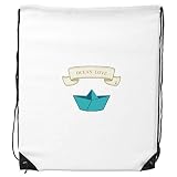 DIYthinker Papier Falten Boot Ozean Love Sea Segeln Rucksack-Shopping Sport Taschen Geschenk
