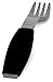 Ornamin Gabel mit schwarzem Griffkissen (Modell M982) | Spezial-Besteck, Einhänder-Hilfsmittel, Essbesteck, Esshilfe