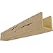 Ekena Millwork BMHH3C0120X100X096PP 3-Sided (U Hand Hewn Endurathane Faux Wood Ceiling Beam, 12"W x 10"H x 8
