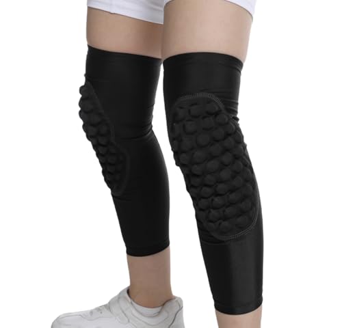 Jormino Youth Kids Long Knee Support Sleeves for Volleyball, Baseball, Football, Wrestling, Sports Running, 1 Pair Pink YL by Jormino - Image 3