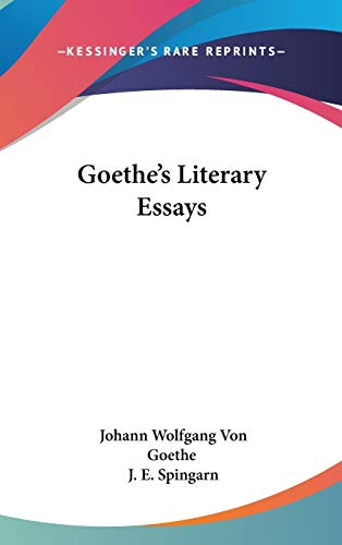Goethe's Literary Essays