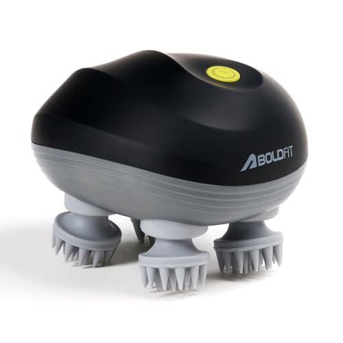 Boldfit Electric Scalp Massager Black Midnight Black - Image 2