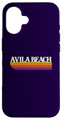 Avila Beach California Retro Graphic - カリフォルニア州アビラビーチ スマホケース iPhone 16 用