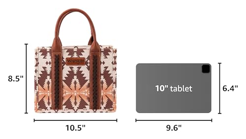 Image of Wrangler Purse Western Aztec Tote Bag Women Top Handle Handbags with Detachable Strap | Western