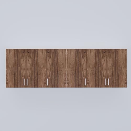 Image of SPECIALITY PANELS 6 Door Modular Wall Mounted Kitchen Cabinet with Adjustable Shelf Space Saving Storage Unit Durable Engineered Wood Cupboard for Kitchen Living Room Utility Organizer Furniture