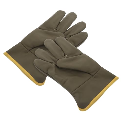 SHINEOFI Guanti da Saldatura Resistenti al Calore per Uomo e Donna Protezione Completa Mani Design Ergonomico per Saldare Barbecue e Lavori in Officina