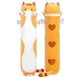 Mewaii Mignon Chat en Peluche Coussin Long Oreiller d'animaux Poupée Jouets Kawaii Moelle...