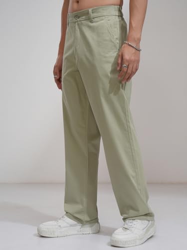 Image of Highlander Men's Carperter Fit Casual Trousers| Relaxed Fit | Perfect for Casual Outings,Travel & Work Wear | Trouser for Men