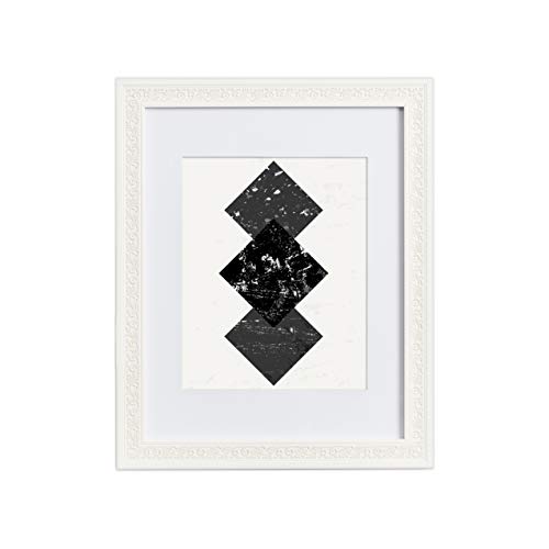 Ecohome 11X14 Picture Frame Off White - Ornate Matted To 8X10, Frames #TOP9