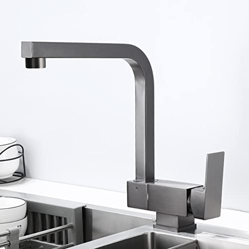 Robinet cuisine rabattable gris en laiton pour fenêtre qui coince