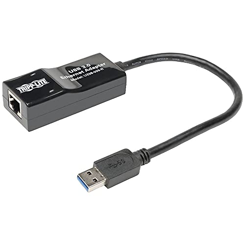 Adaptateur USB 3.0 RJ45 Tripp Lite U336-000-R câble interface Ethernet réseau ordinateur noir