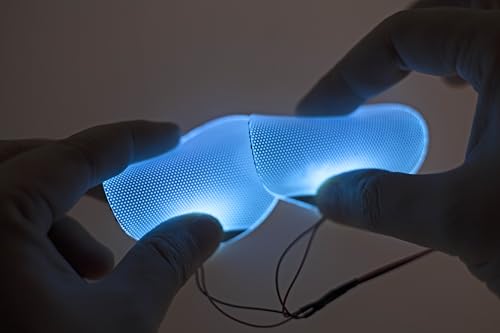 Image of [ Round ] ice Blue Star-Lord Decorations led Light Flexible Helmet Lights Cosplay DIY kit RGB Superhero for Men Gifts