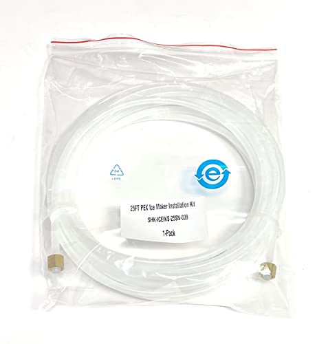 Shark Industrial 25FT Premium PEX Tubing Ice Maker Water Connector with 1/4'' Comp by 1/4'' Comp Fitting - Thumbnail 2