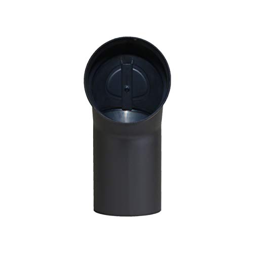 Ofenrohr LANZZAS Bogen 90° mit Tür, Durchmesser 120 mm